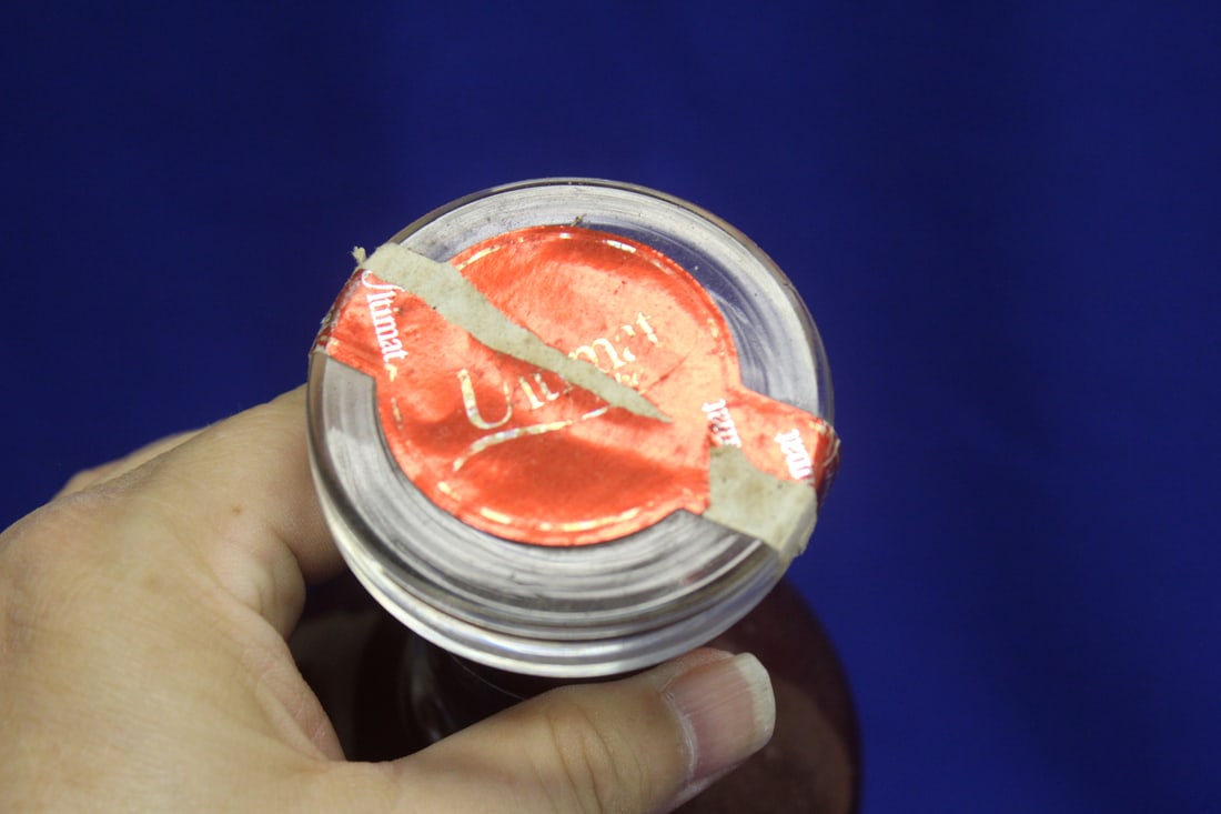 A Ruby Red Artglass Decanter - 5