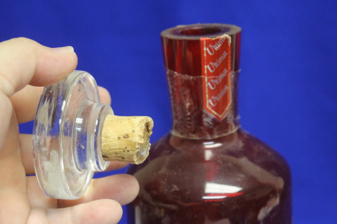 A Ruby Red Artglass Decanter - 6