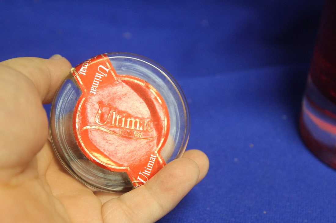 A Ruby Red Artglass Decanter - 3