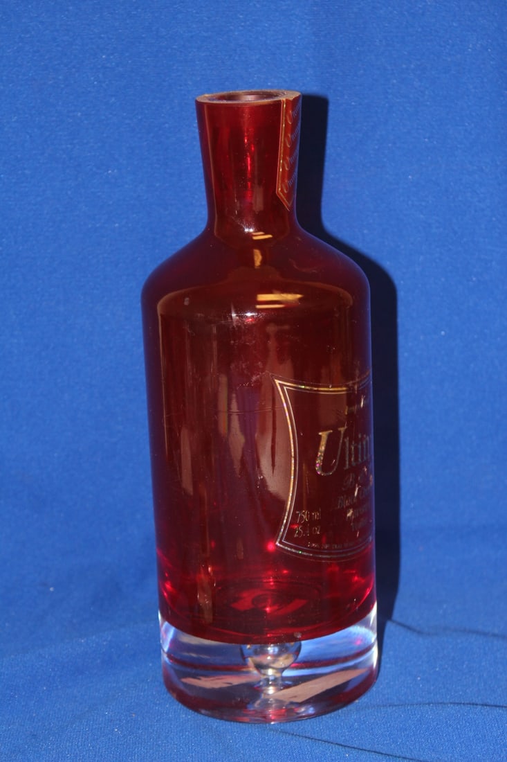 A Ruby Red Artglass Decanter - 6