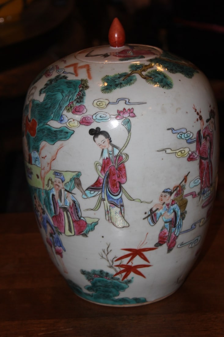 Large Chinese Ginger Jar - 5