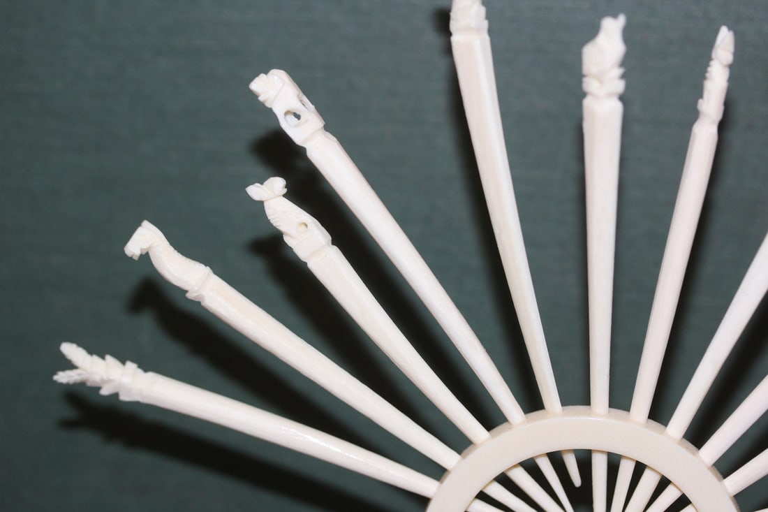 A Chinese Bone with Toothpicks - 5