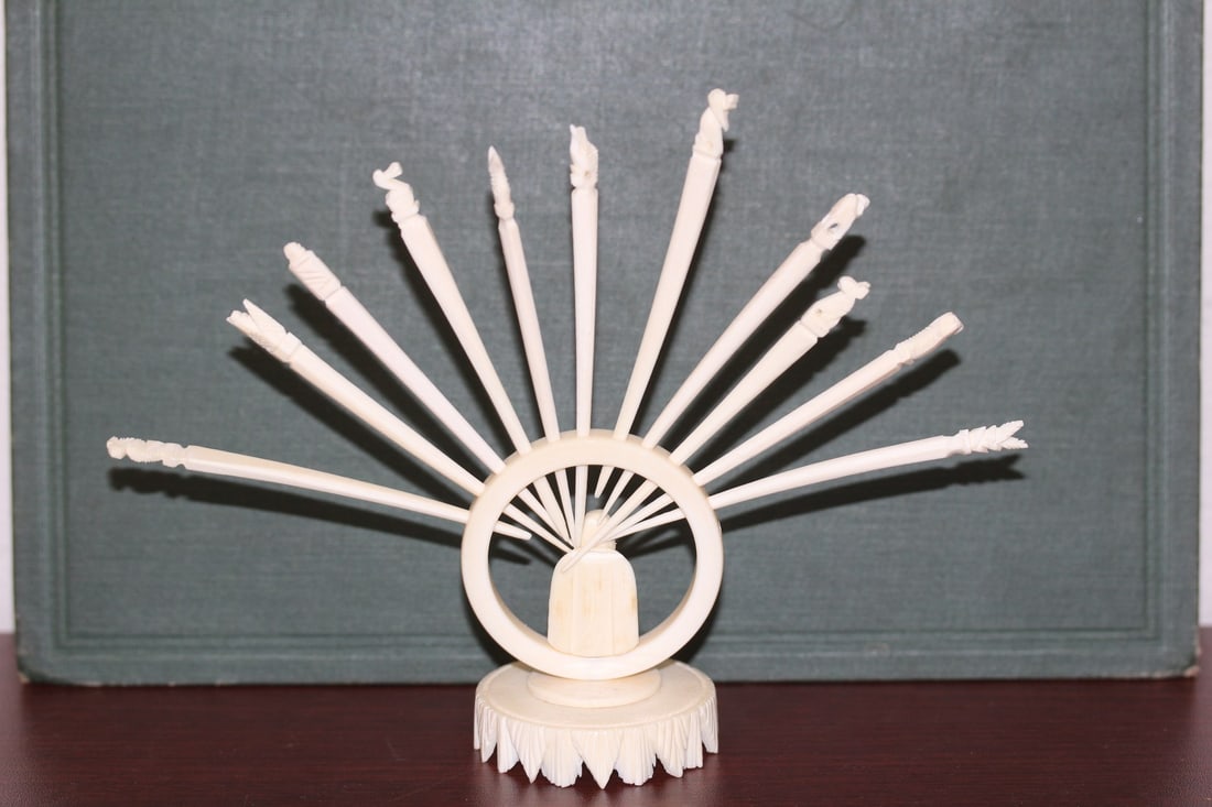 A Chinese Bone with Toothpicks - 6
