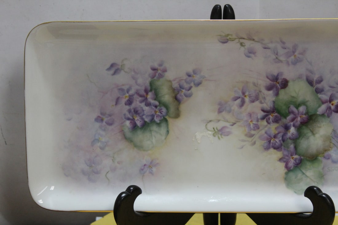 An Antique German Rectangular Tray - 3