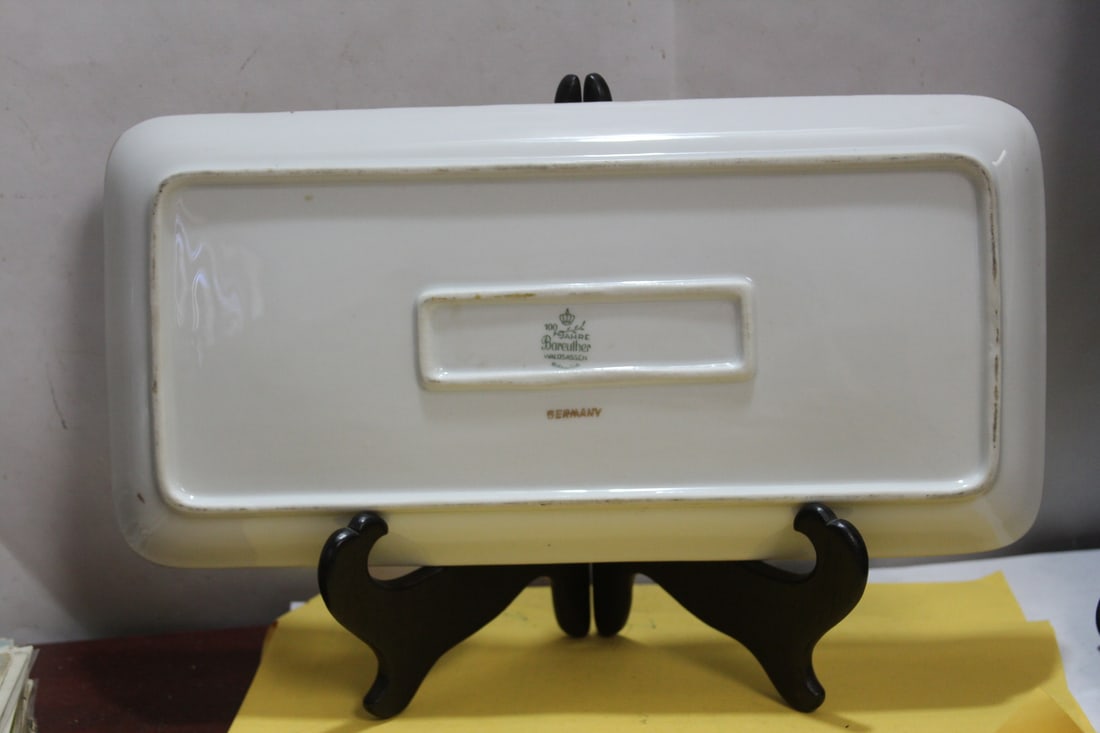 An Antique German Rectangular Tray - 4