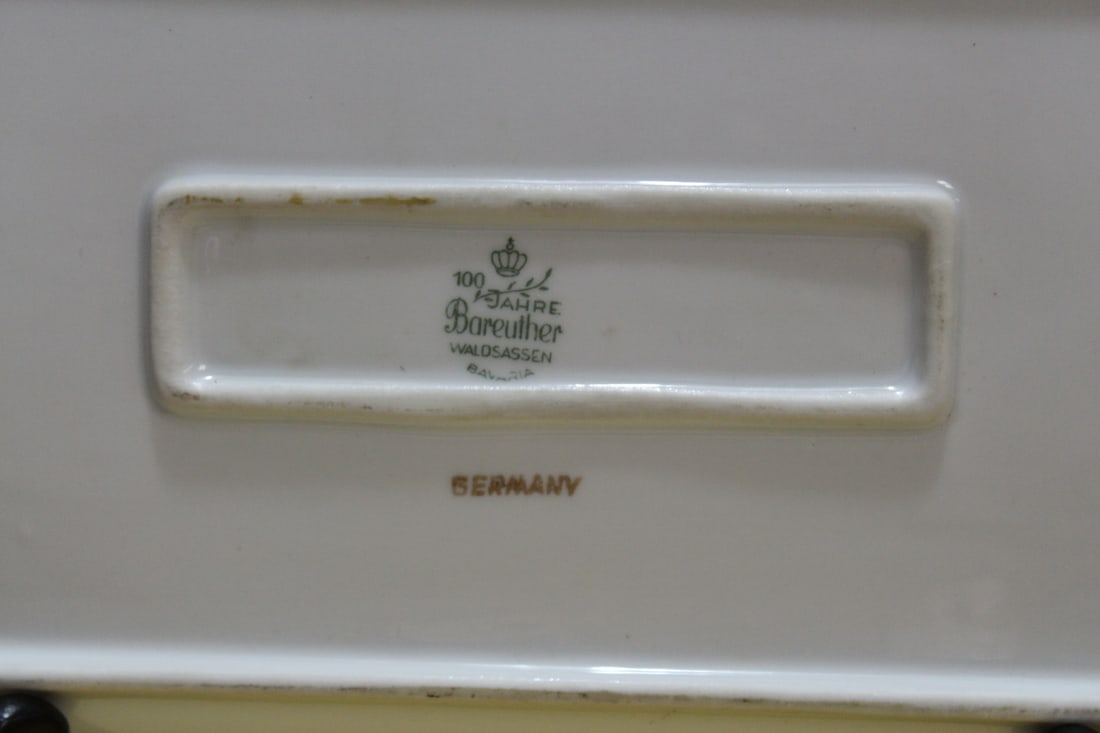 An Antique German Rectangular Tray - 5
