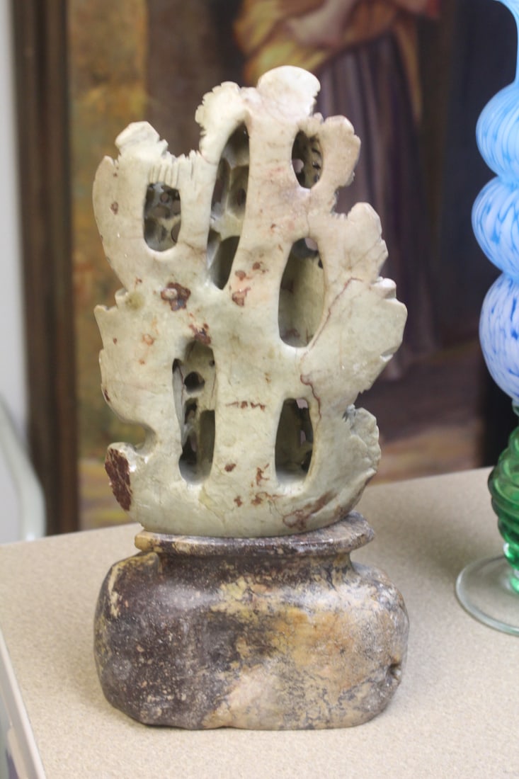 Large Soap Stone Mountain Scene - 4