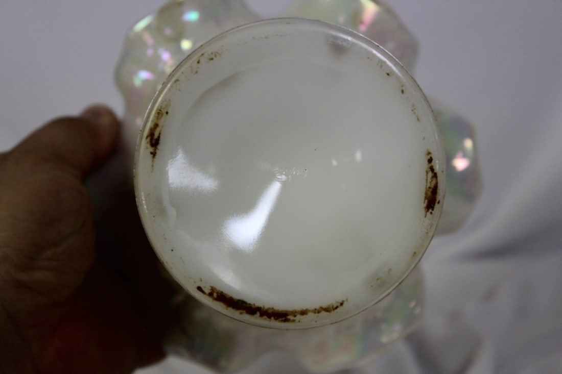 A Luster Glass Compote - 3