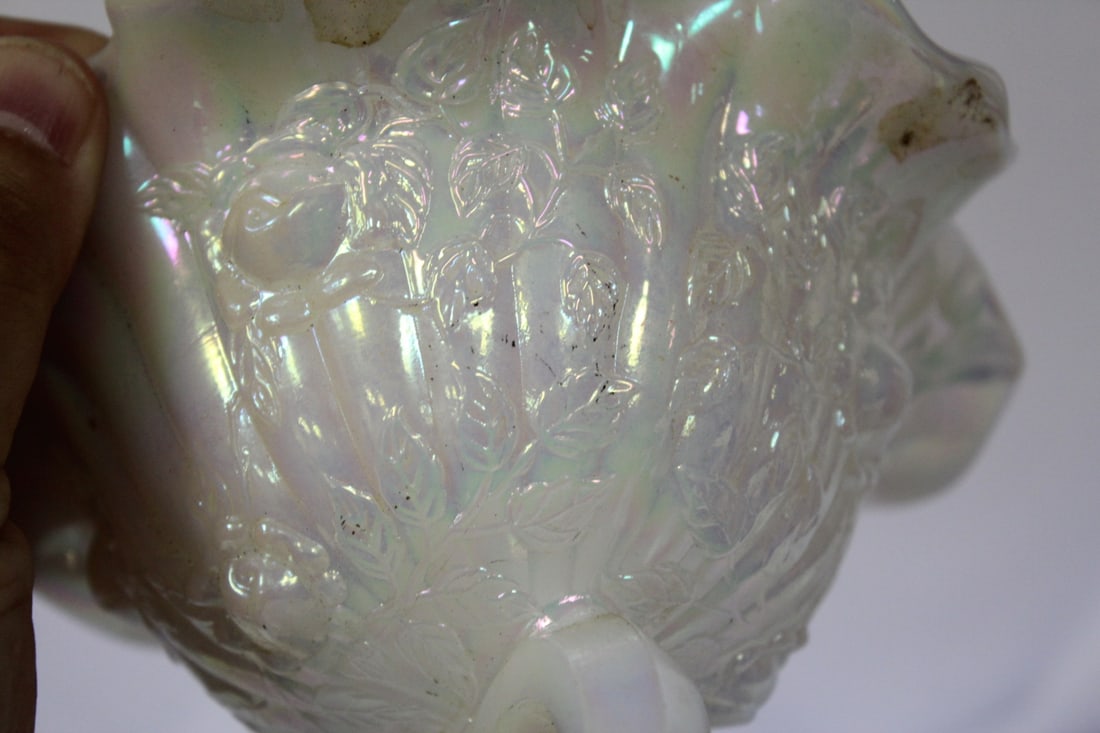 A Luster Glass Compote - 4