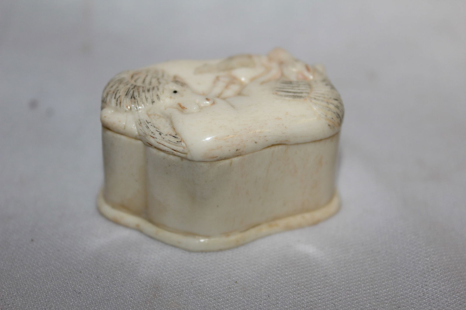 A Signed Japanese Bone Box - 3