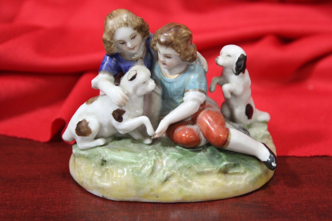 A Small Ceramic Grouping: 3" across