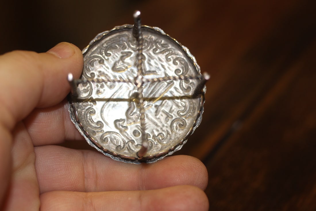 A Miniature Sterling Repousse Table - 4