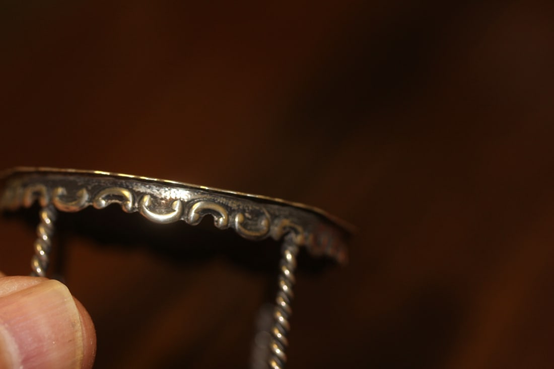 A Miniature Sterling Repousse Table - 5