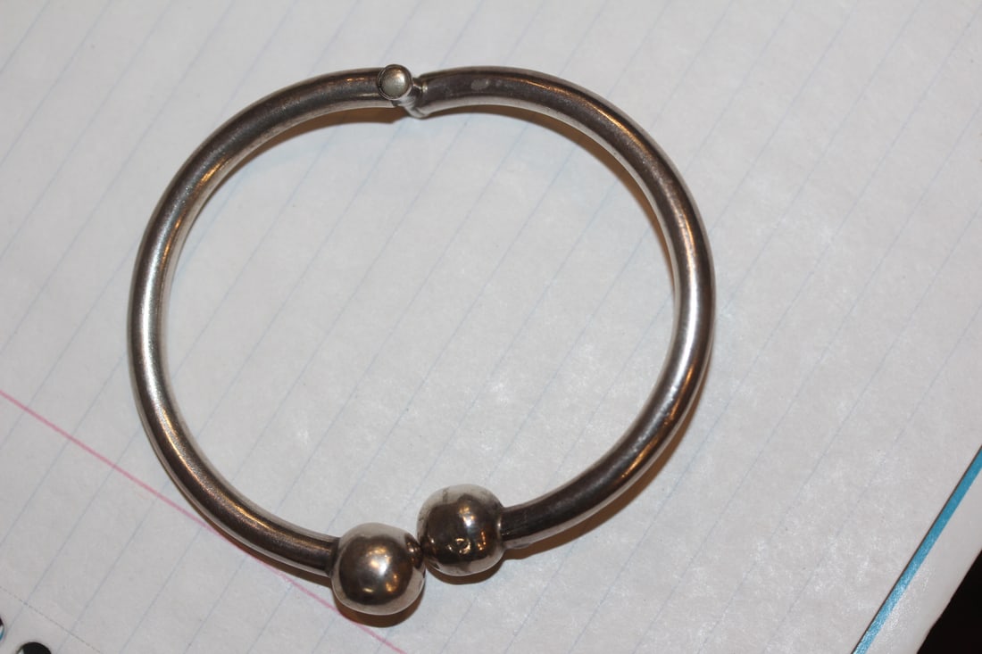 Sterling Bangle Bracelet - 2