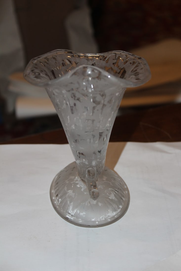Glass Cornucopia Small Vase - 2