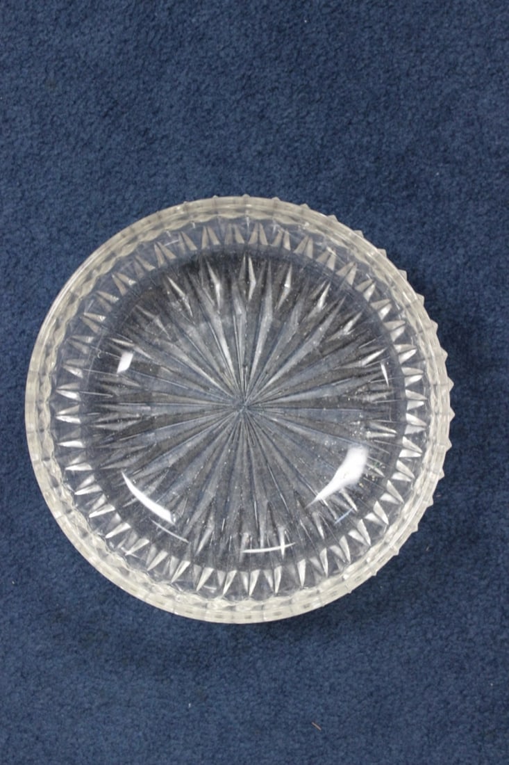 A Glass English Bowl: 8 1/2 inches in diameter