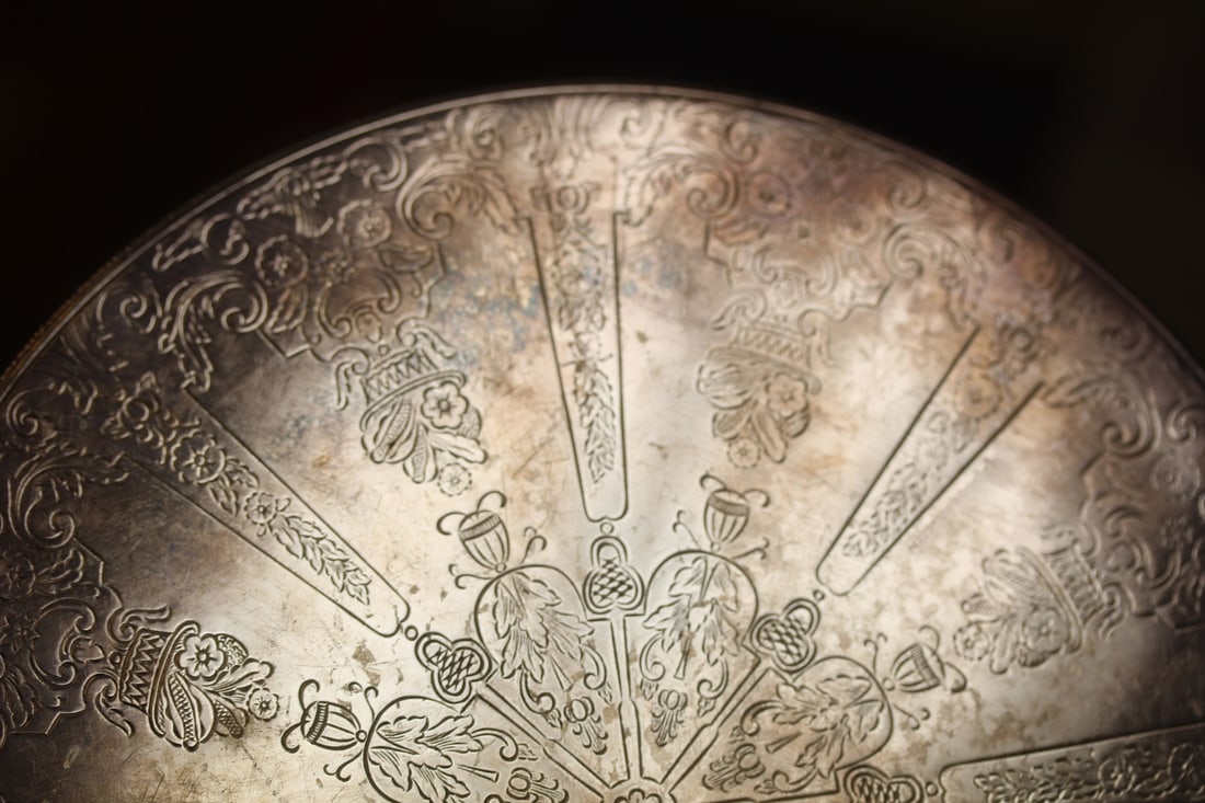 Beautiful Silverplated Trivet - 3