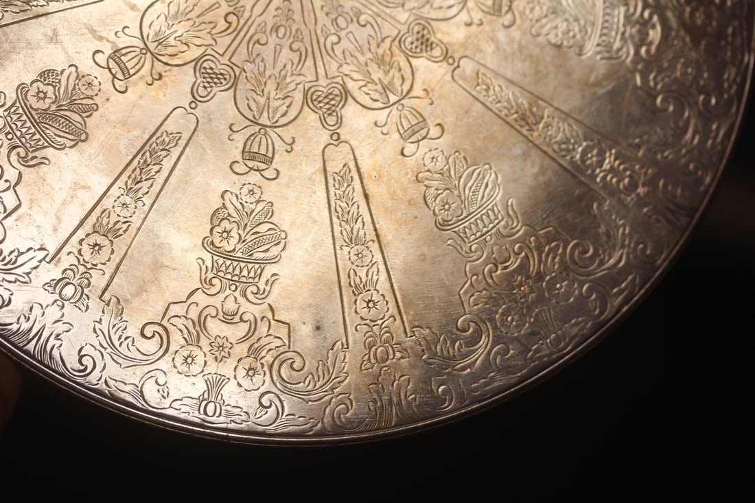 Beautiful Silverplated Trivet - 4