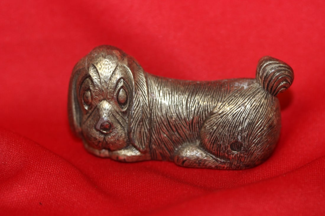 A Metal Dog: 2 7/8" long