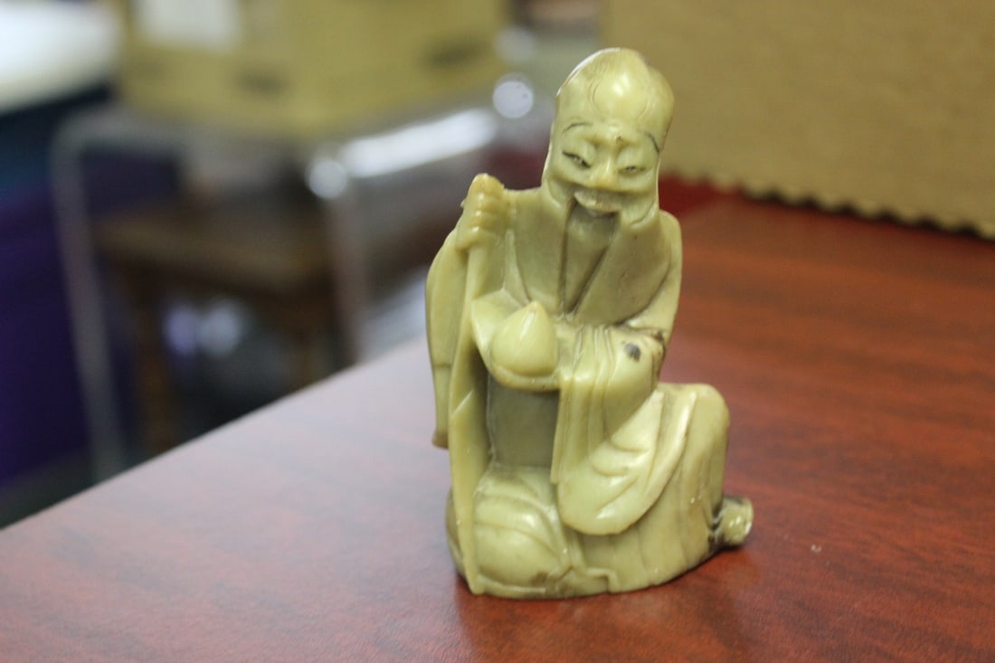 A Chinese Vintage Soapstone: 4" tall