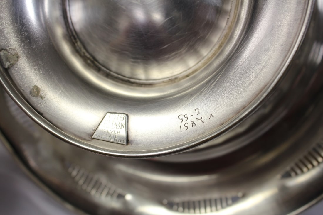 Silverplated Serving Dish with Lid - 5