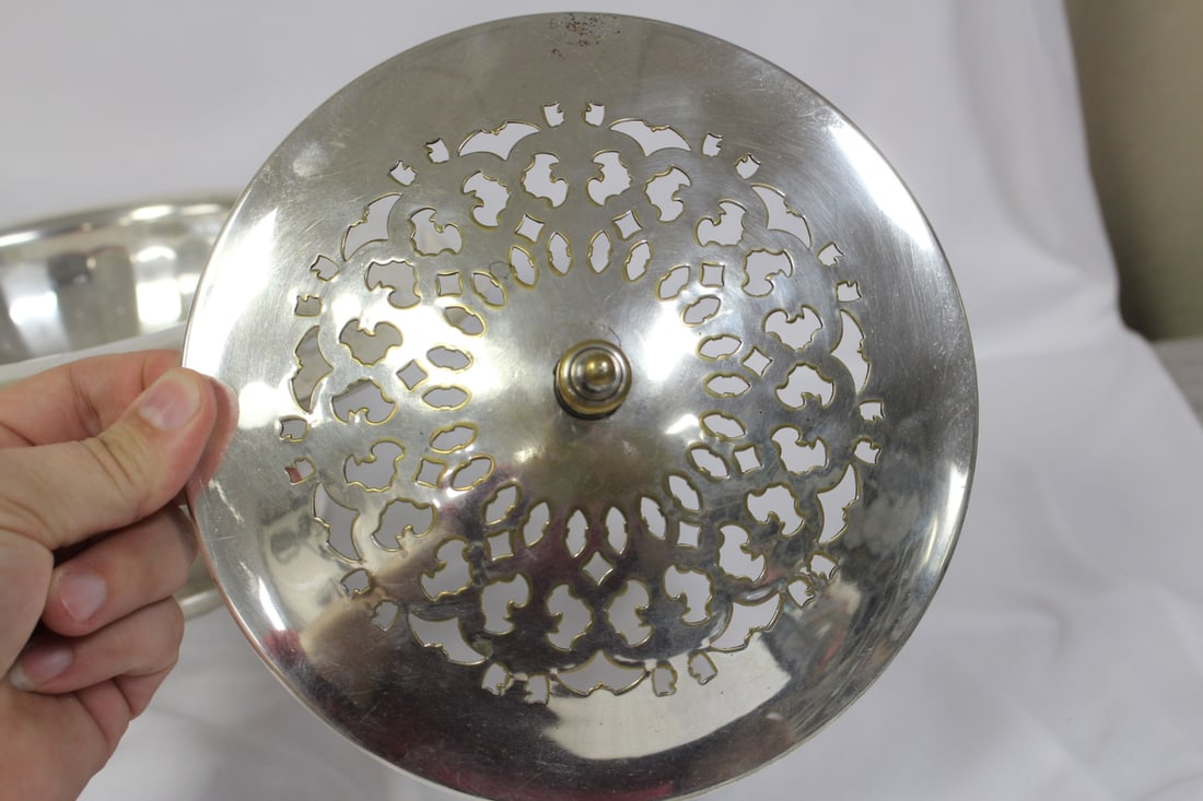 Silverplated Serving Dish with Lid - 6
