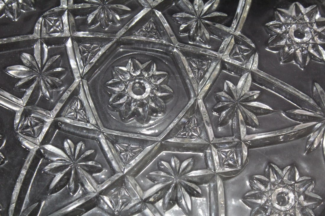 A Pressed Glass Tray - 2