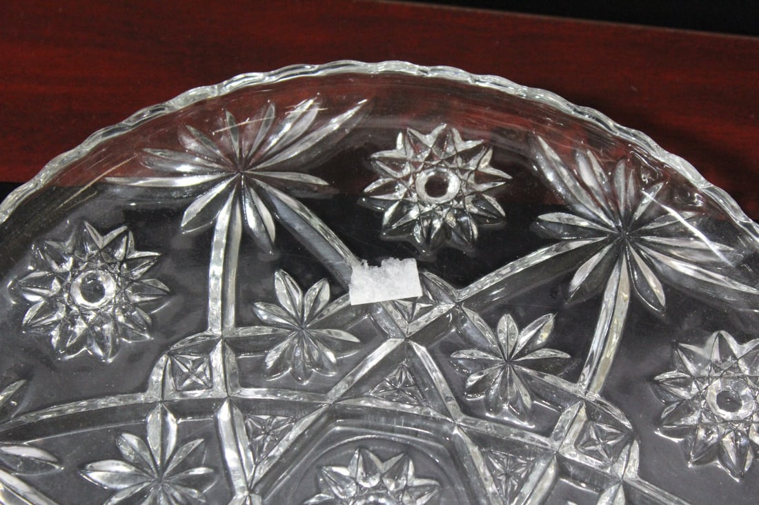 A Pressed Glass Tray - 3