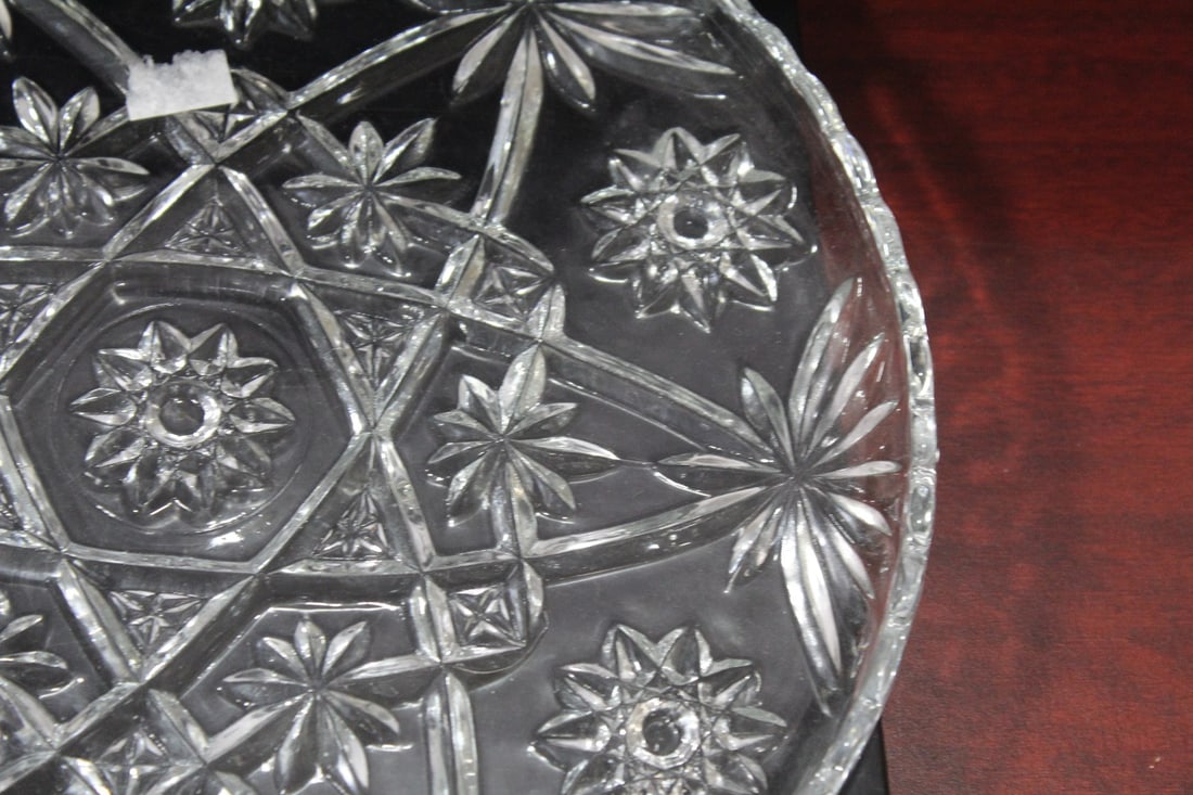 A Pressed Glass Tray - 6