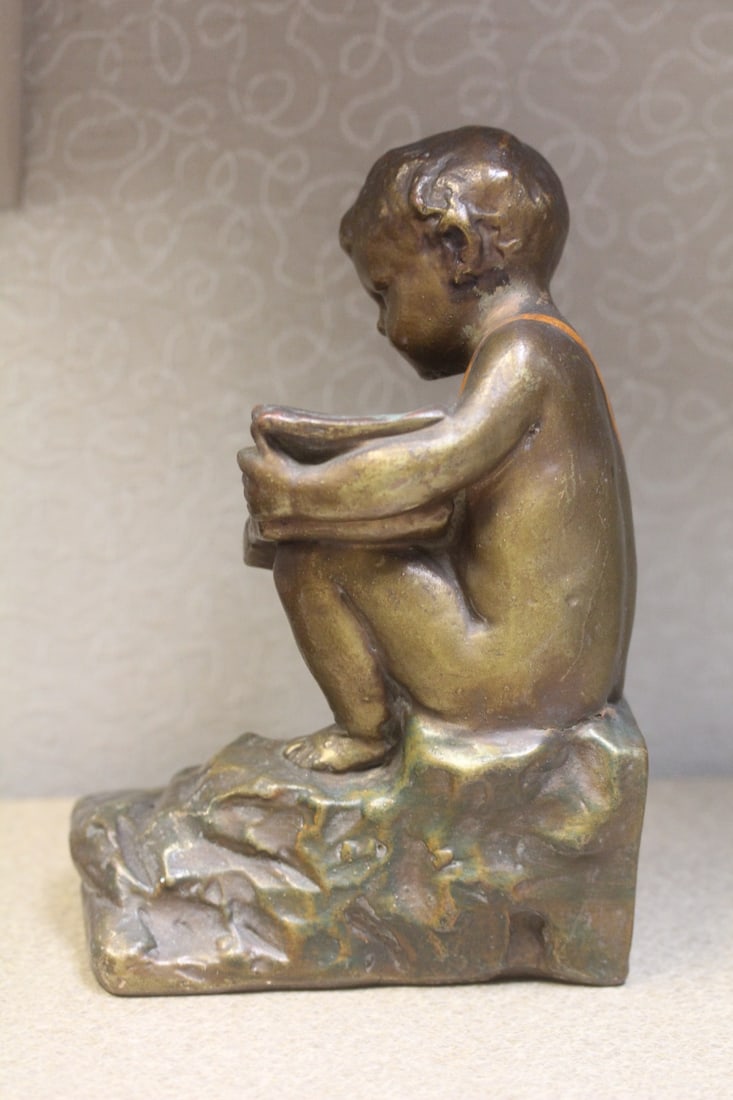 Vintage Chalk Statue - 2