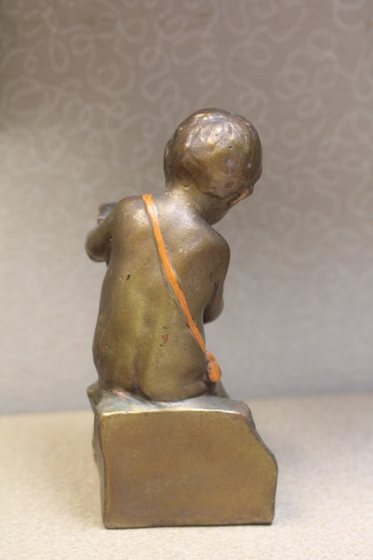 Vintage Chalk Statue - 3