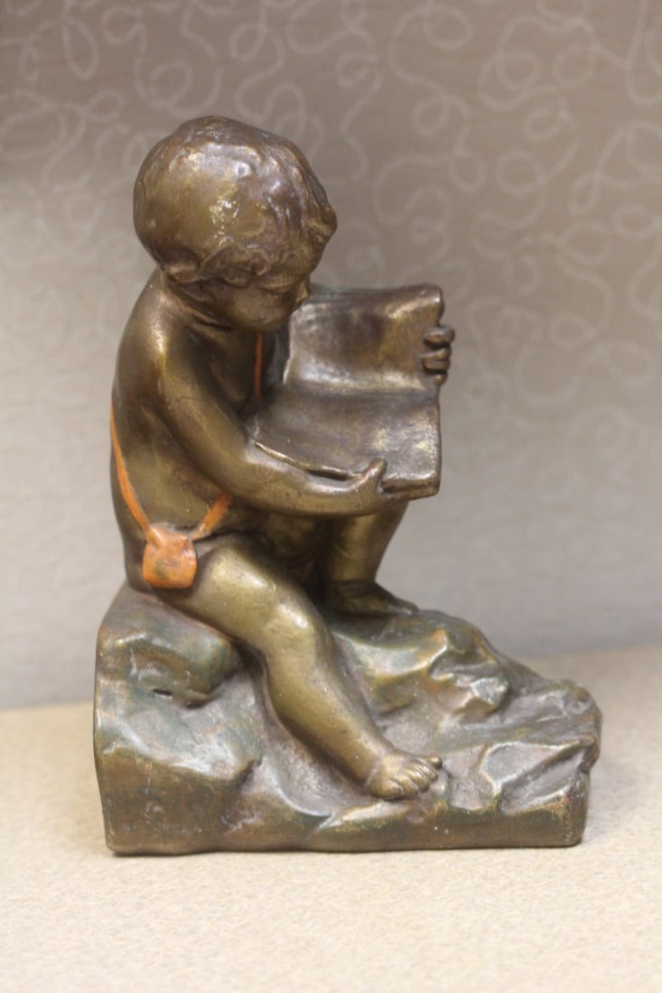 Vintage Chalk Statue - 4