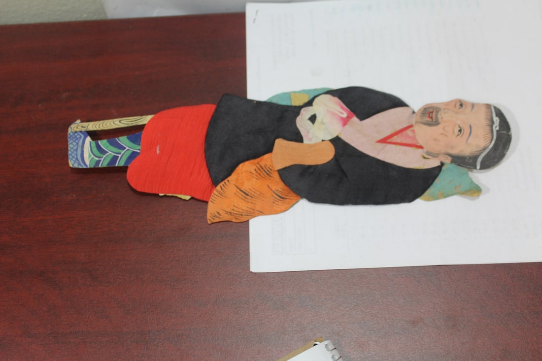 A Chinese Silk Man: 12 1/2" long