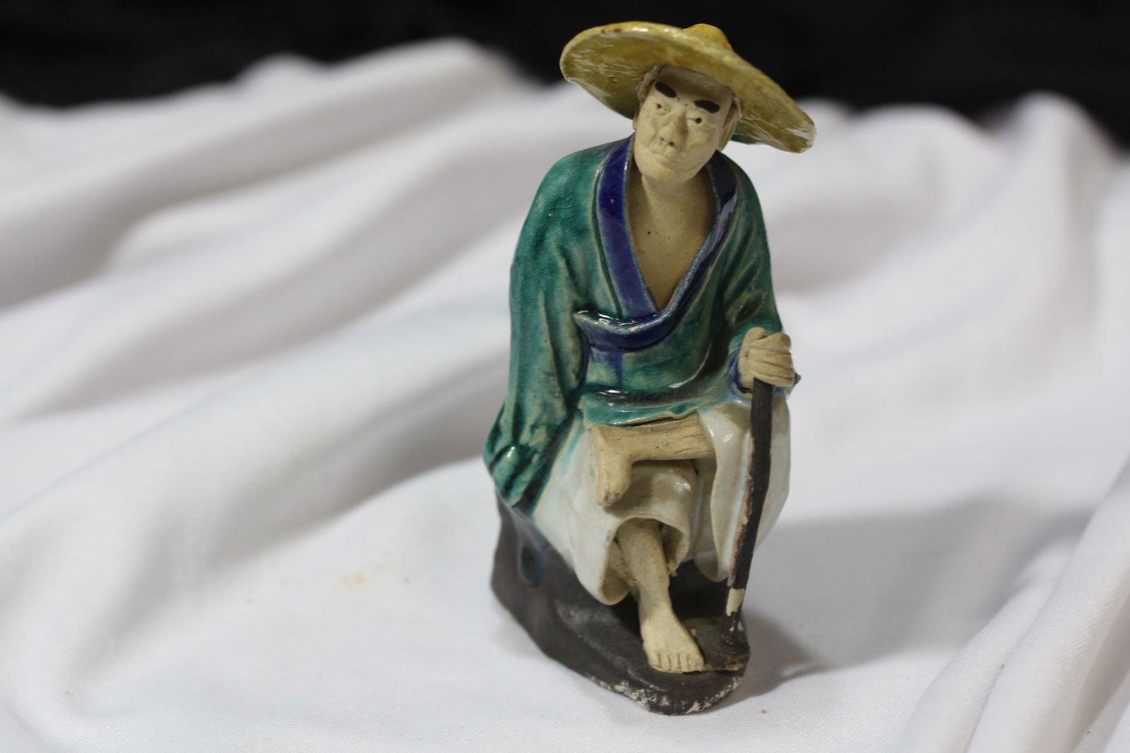 A Vintage Chinese Mudman: Marked "China" - republic period - 5" tall