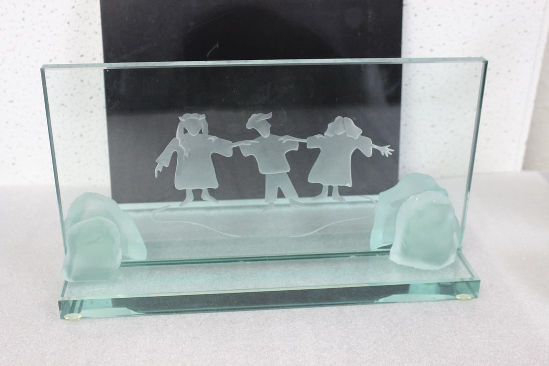 A Signed Glass Panel - 2