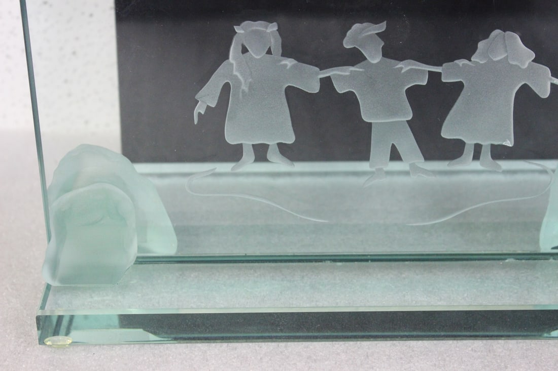 A Signed Glass Panel - 4