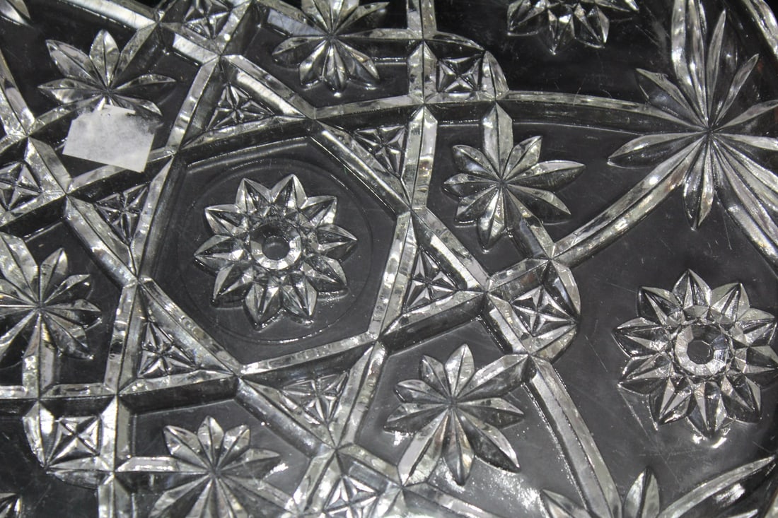 A Pressed Glass Tray - 2