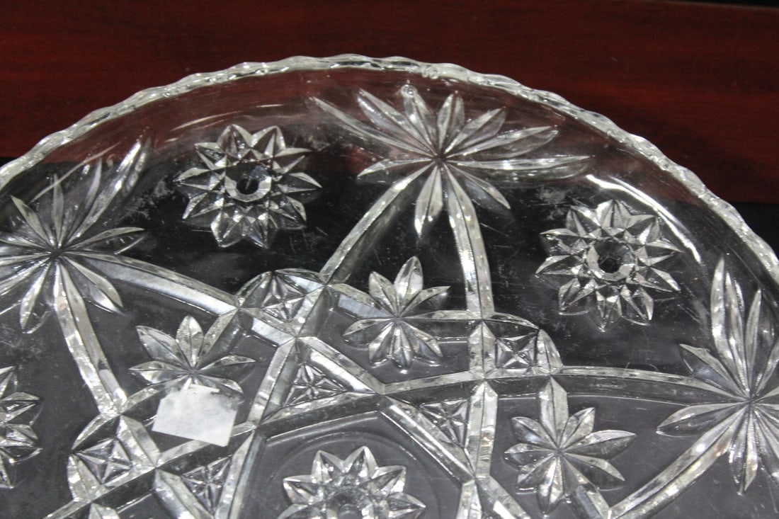 A Pressed Glass Tray - 3