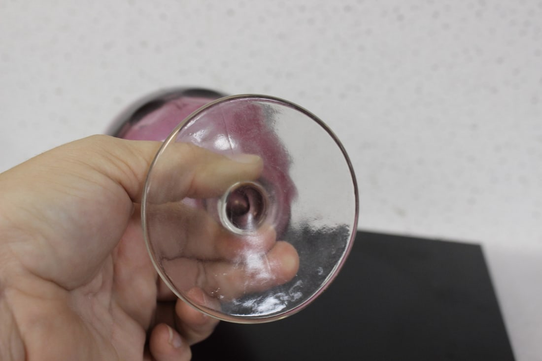 A Cranberry Colour Goblet - 4