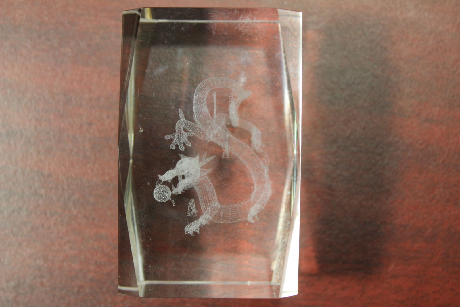 A Chinese Dragon Paperweight: 3 1/4" tall