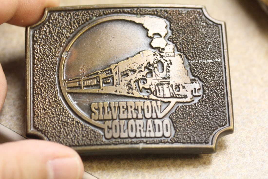 Locomotive Design Belt Buckle: as shown