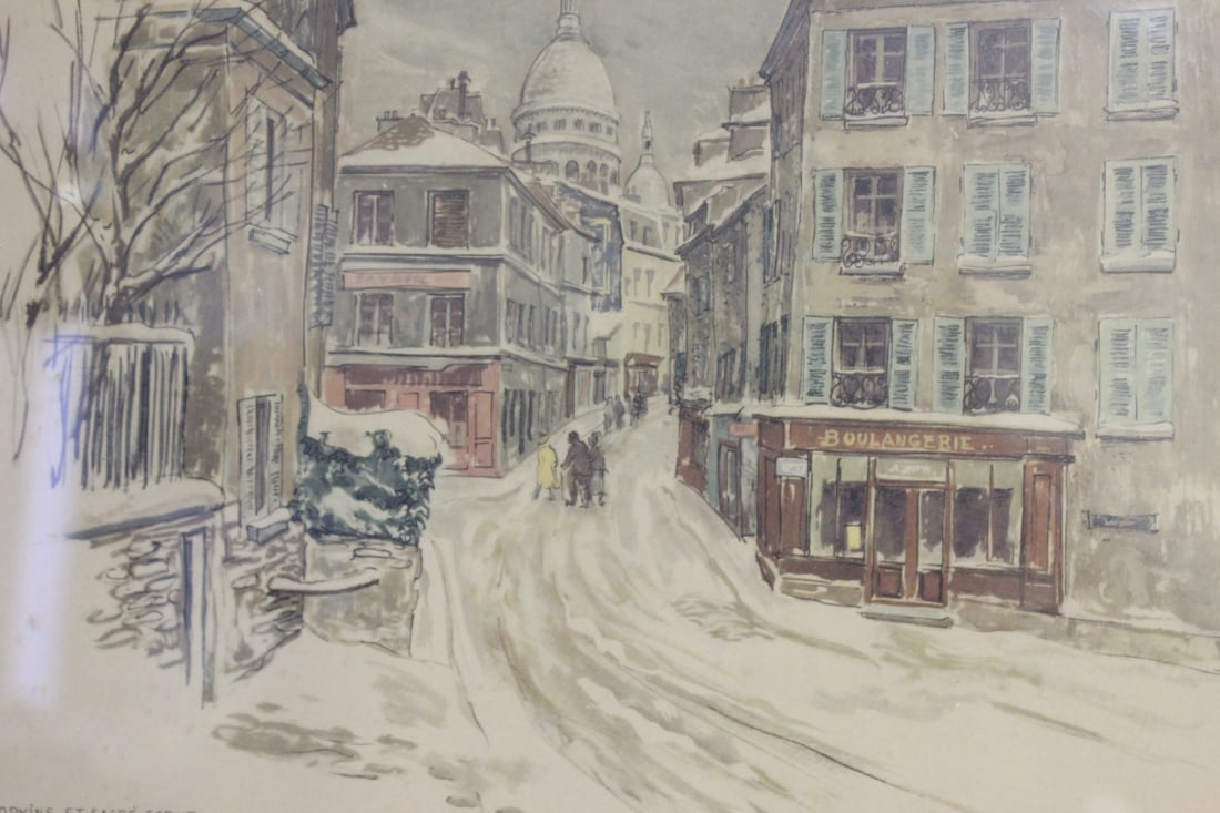 An Old Signed Print, Lithograph - 2