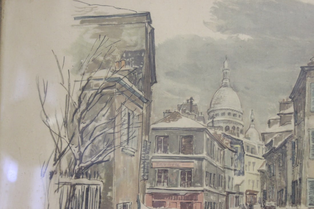 An Old Signed Print, Lithograph - 3