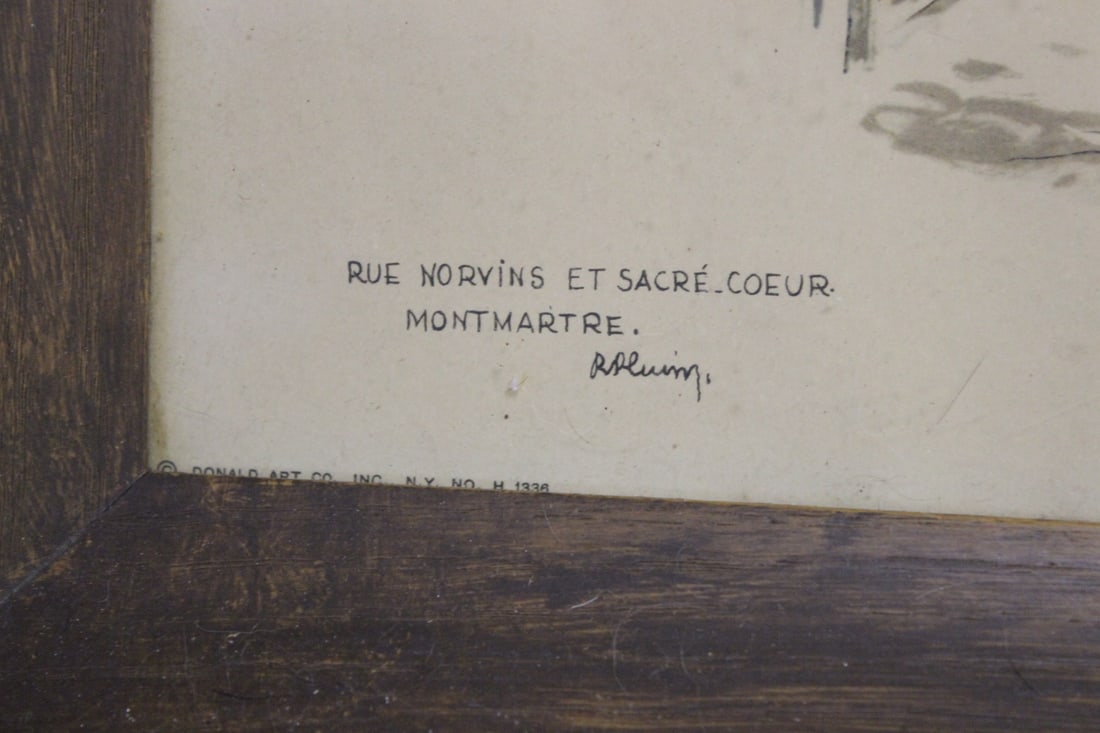 An Old Signed Print, Lithograph - 5