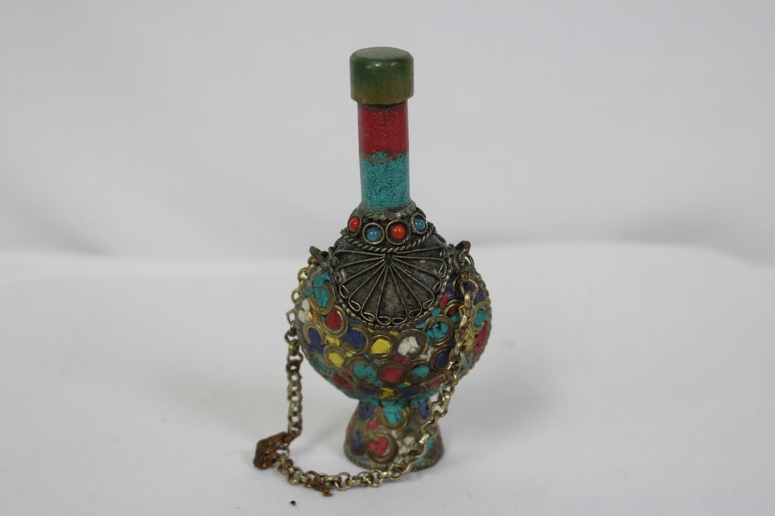 A Chinese Scent Bottle: 4" tall