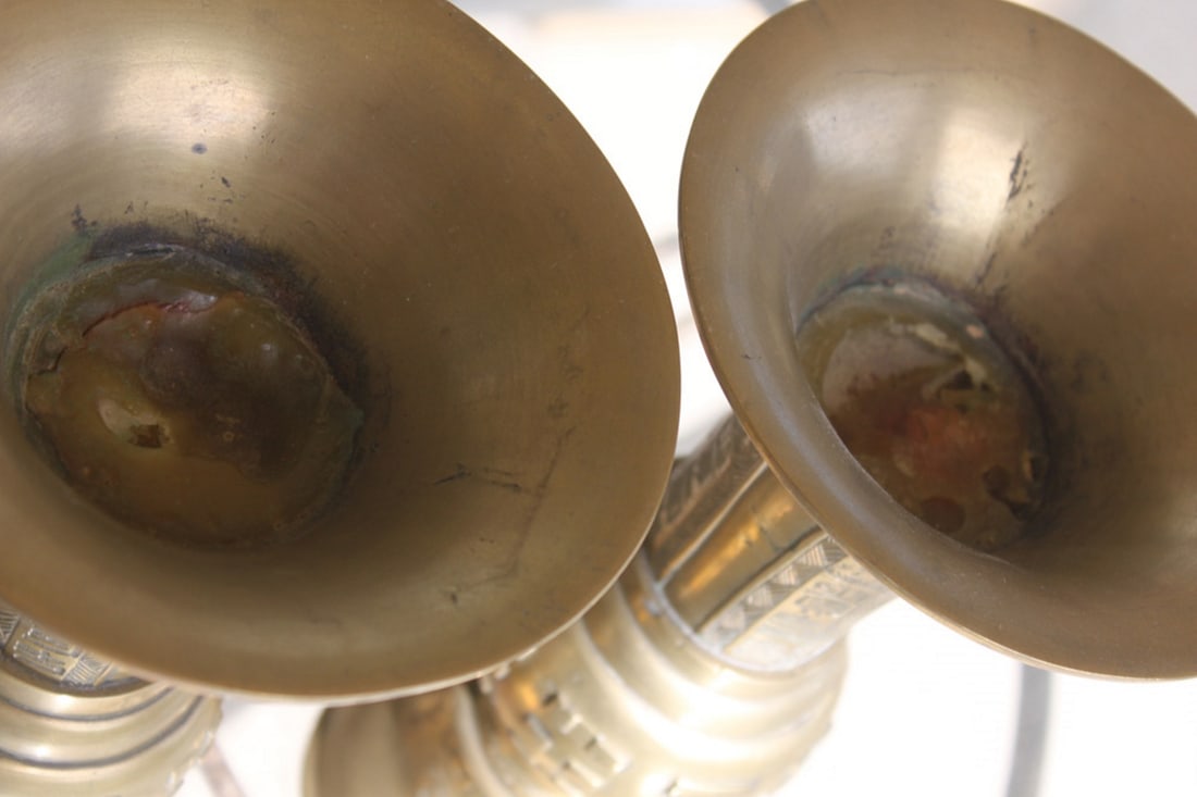 Two Signed Chinese Gu Shape Vases - 11