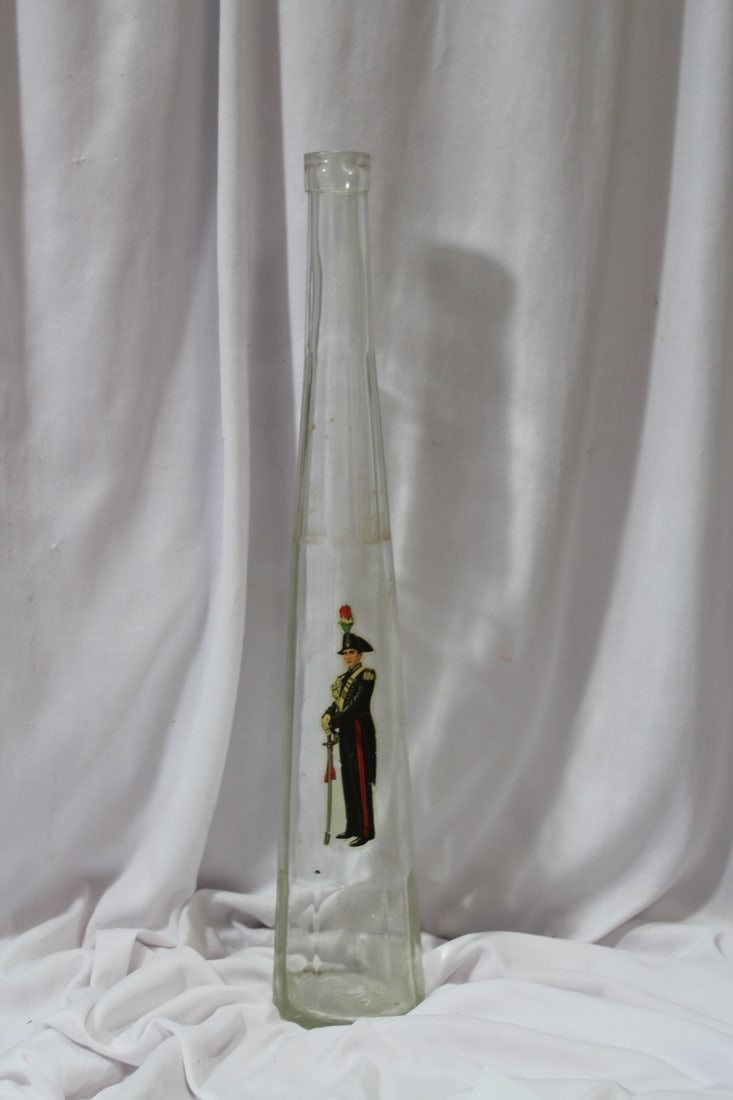 A Galiano Liquor Bottle: the bottle is empty - soldier figure - 17" tall