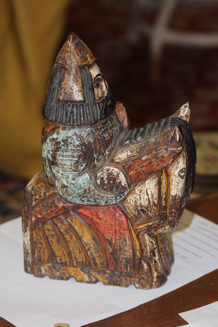 An Icon?: made out of wood - possibly old, but exact age unknown - 9 7/8" tall