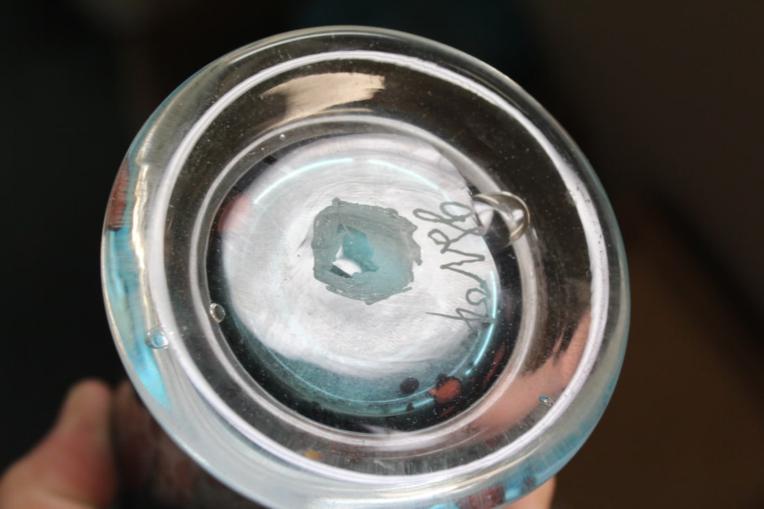 Signed and Dated Artglass Vase - 4