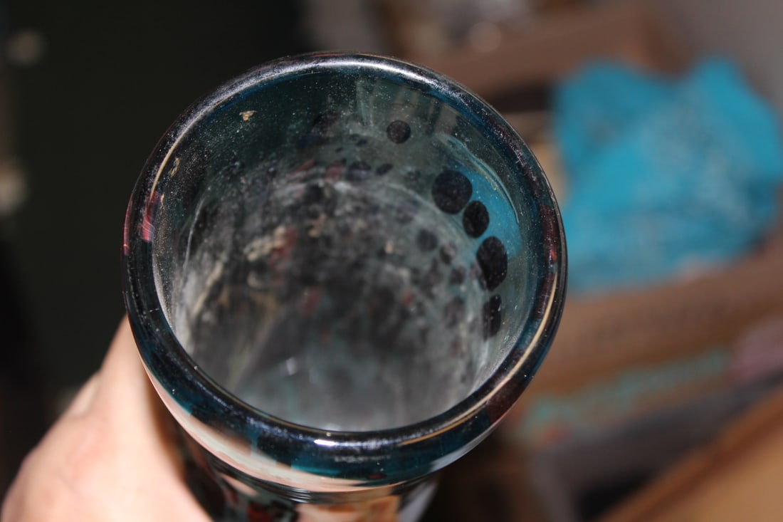 Signed and Dated Artglass Vase - 5